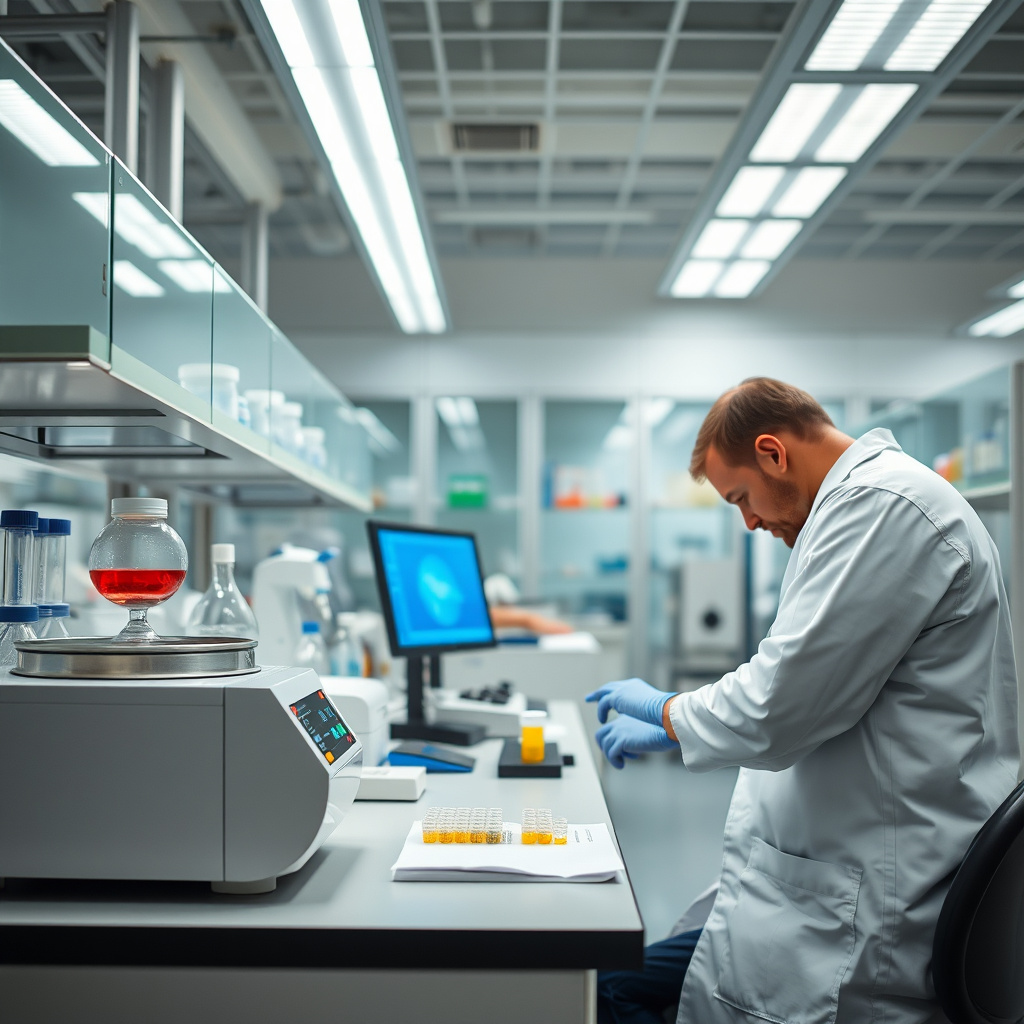 Imagem sobre resultados rápidos em análises laboratoriais