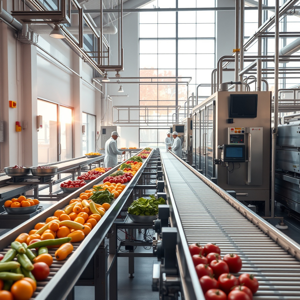 Imagem sobre integração de linhas de produção de alimentos
