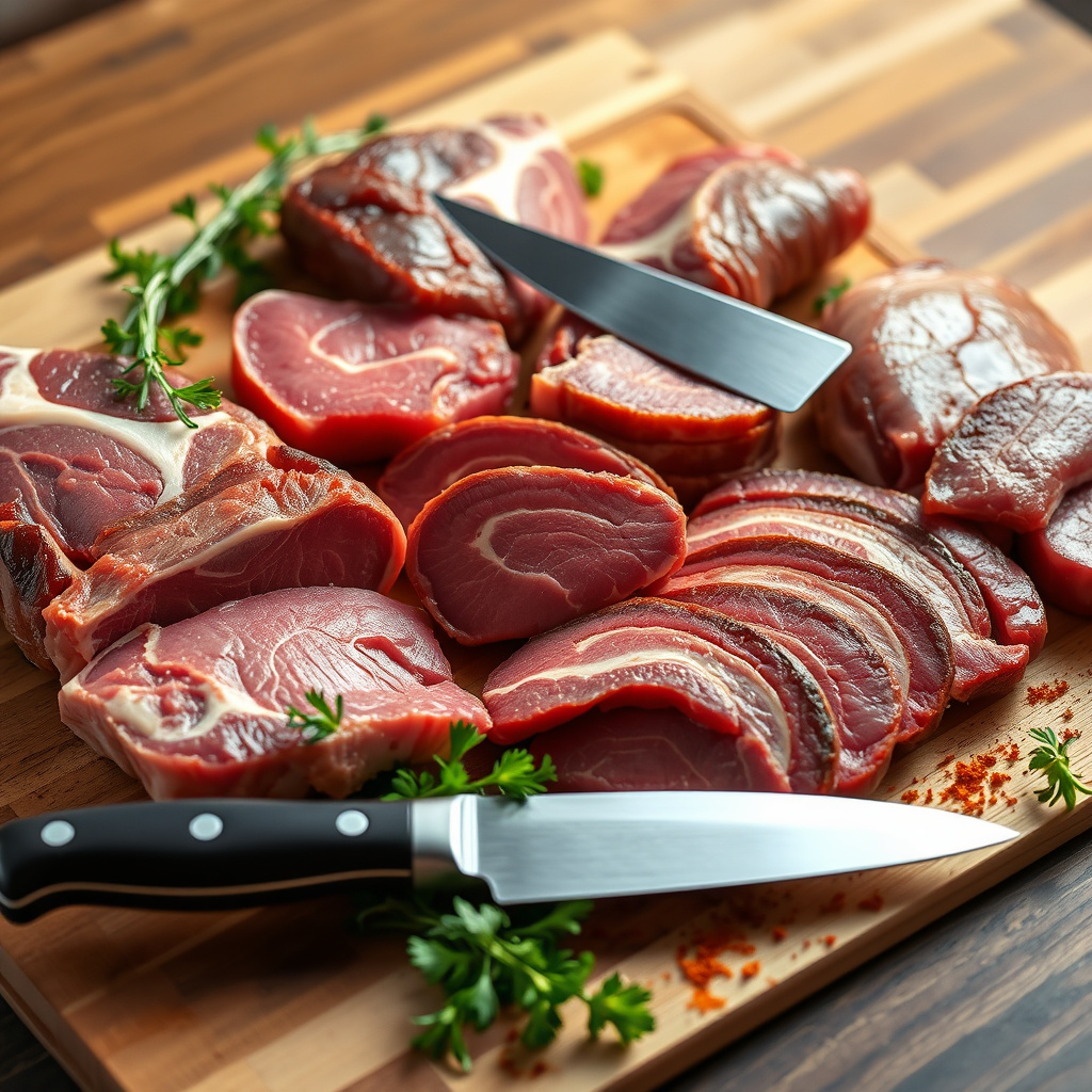 Imagem sobre filetagens precisas para cortes de carne