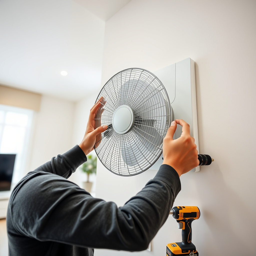 Imagem sobre como instalar ventilador de parede