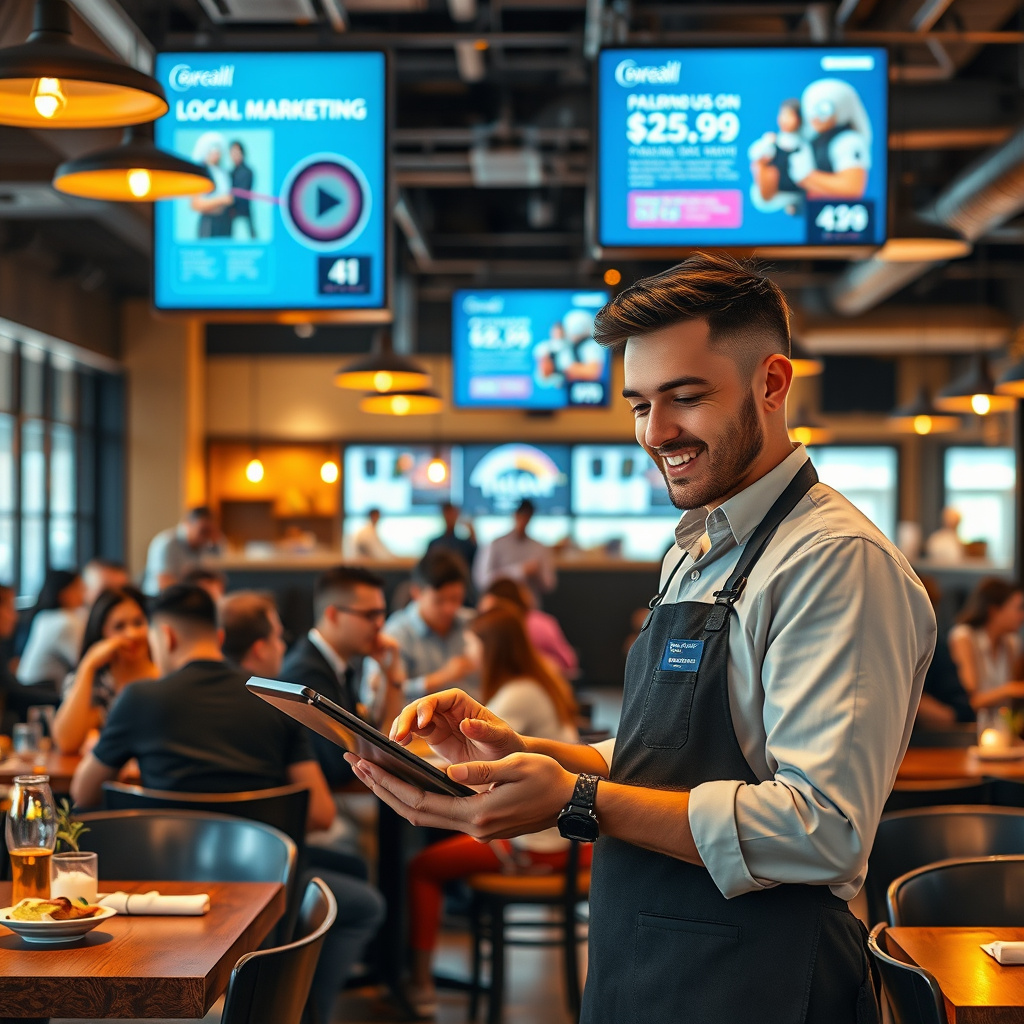 Imagem sobre estratégias de marketing local para restaurantes com IA