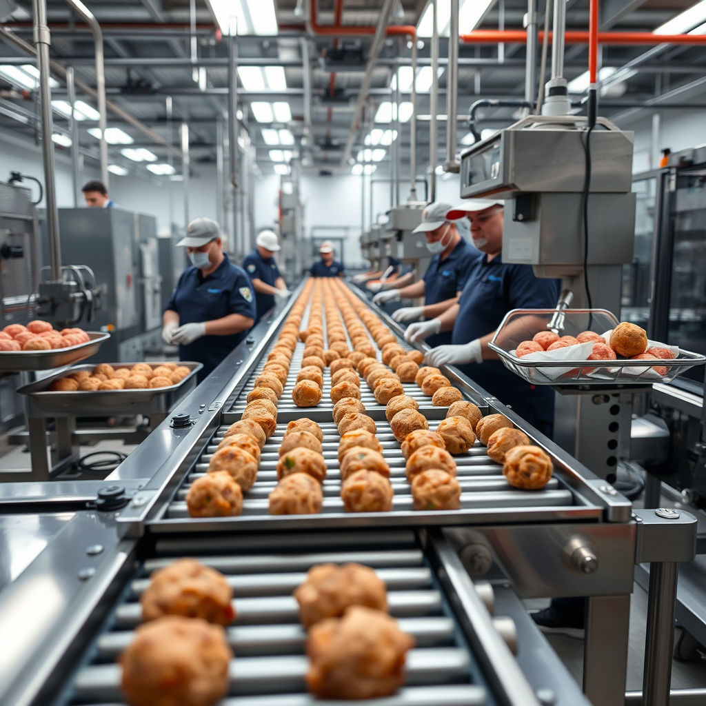 Linhas de Produção de Almôndega Eficientes: Aumente sua Produtividade Imagem sobre linhas de produção de almôndega eficientes