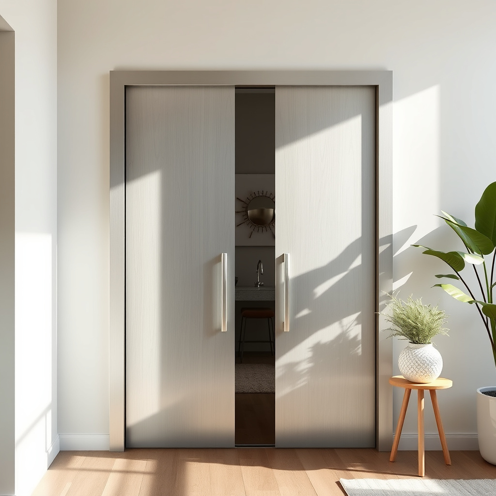 Imagem sobre portas de correr em alumínio para espaços pequenos