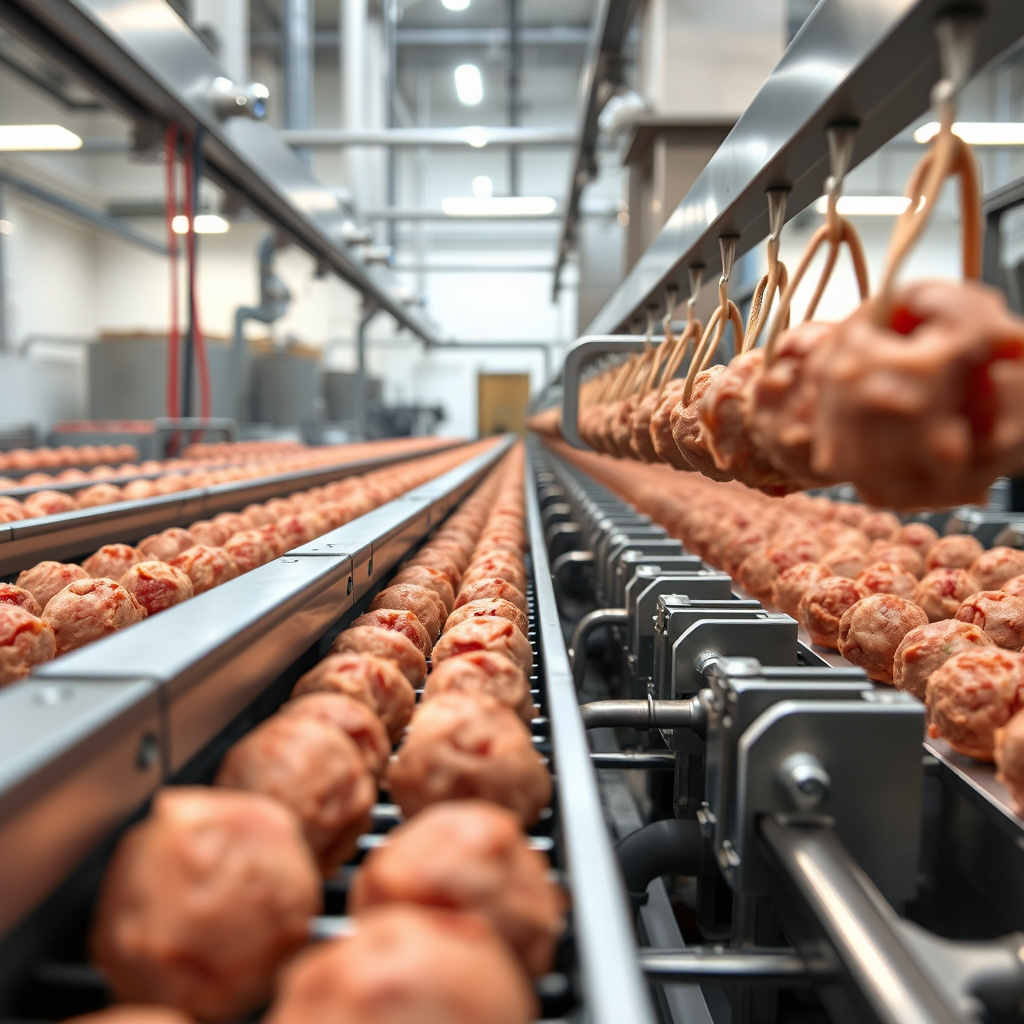 Linhas de Almôndega Industrial: A Solução para sua Produção Alimentícia Imagem sobre linhas de almôndega industrial