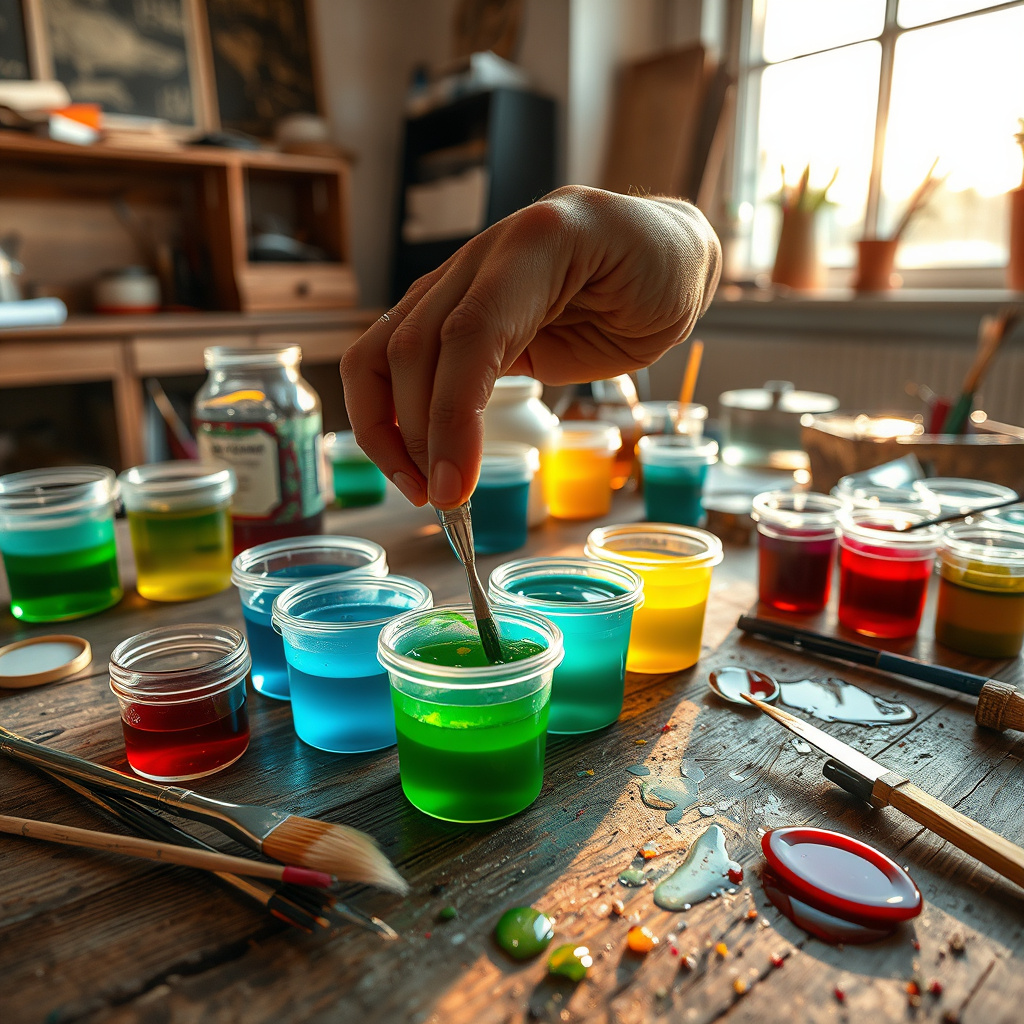 Como Colorir Resina Epóxi para Artesanato: Dicas Práticas para Iniciantes Imagem sobre como colorir resina epóxi para artesanato