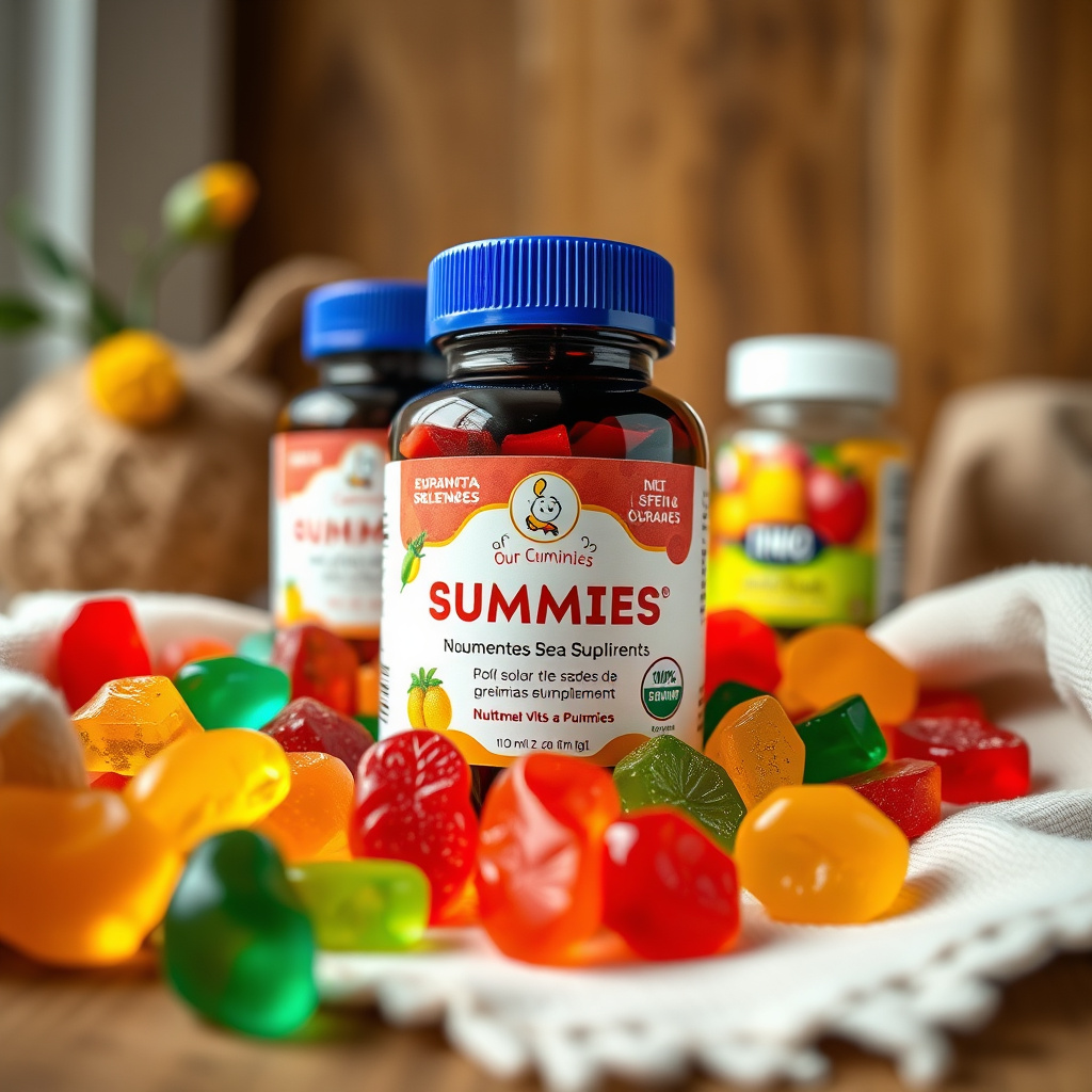 Imagem sobre gummies de suplementos para crianças