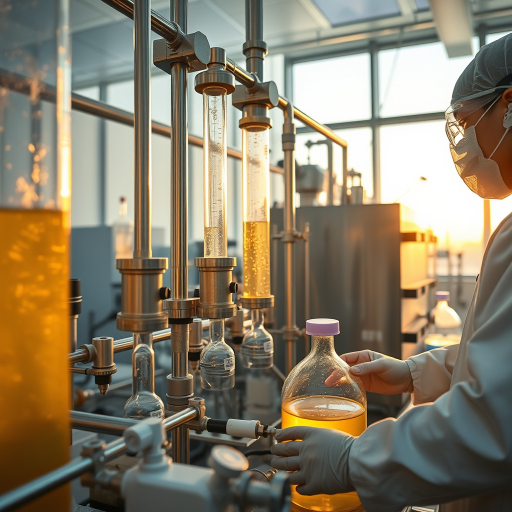 Imagem sobre How is crude glycerol processed into refined glycerol?