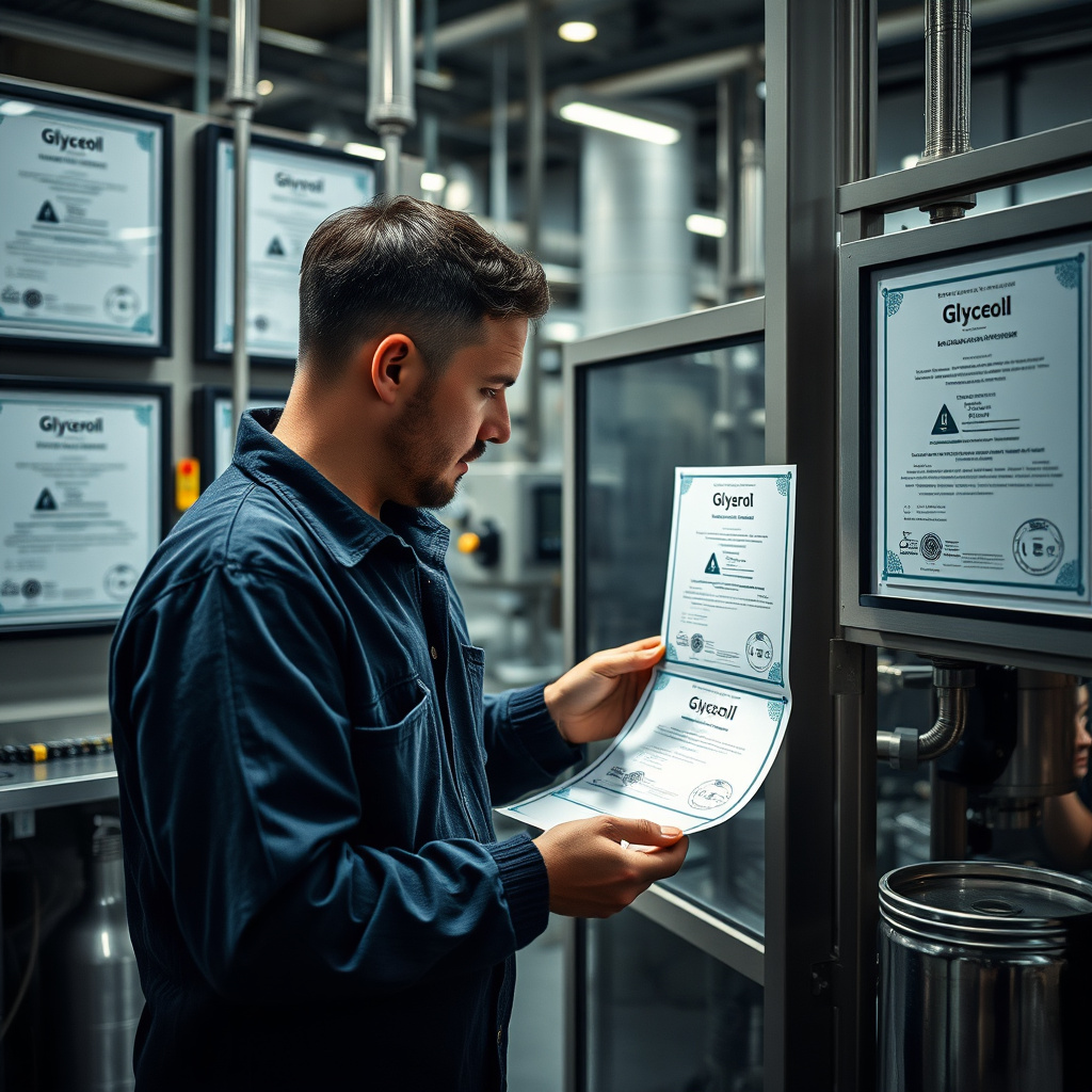 Imagem sobre What are the key certifications for glycerol manufacturers?