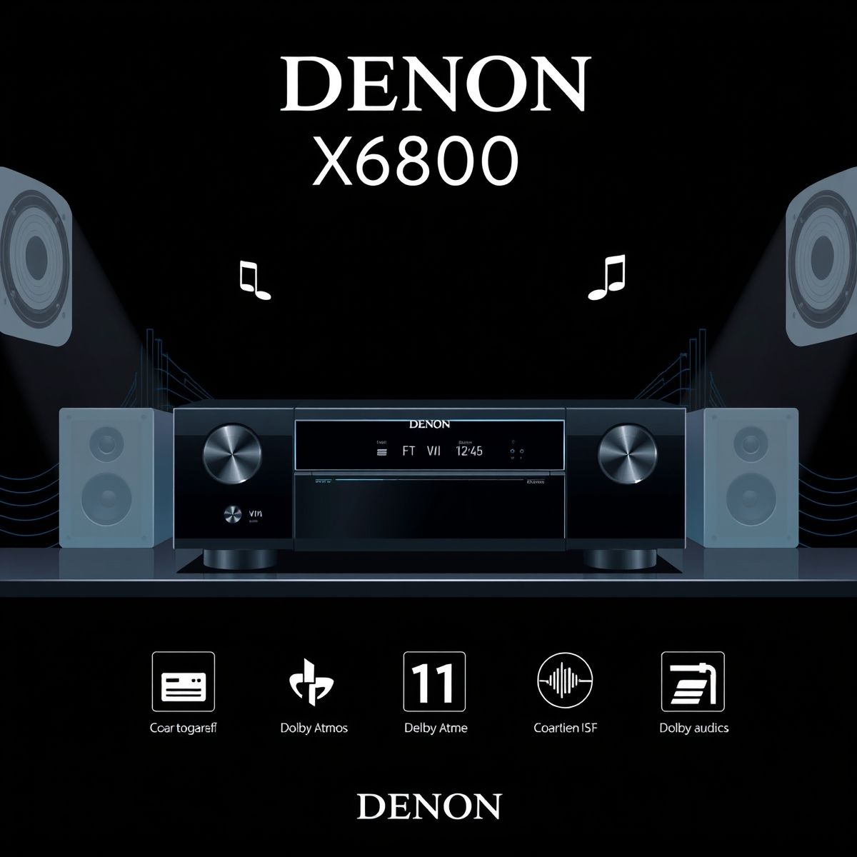 Imagem sobre Receiver Denon AVR-X6800H Dolby Atmos DTS:X IMAX 11.4 canais